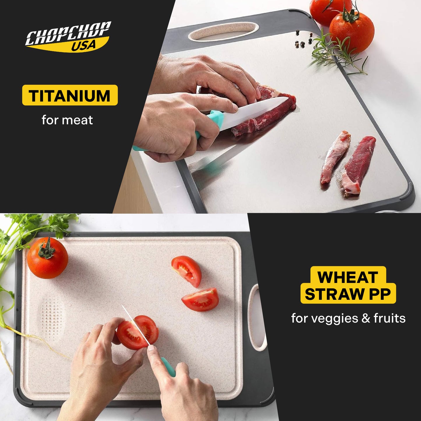 ChopChop USA Double-Sided Stainless Steel Cutting Board | Black Friday Sale