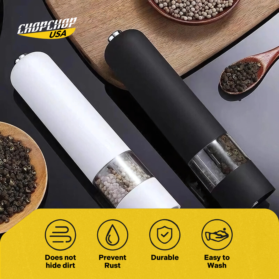 ChopChop USA Electric Salt And Pepper Grinder
