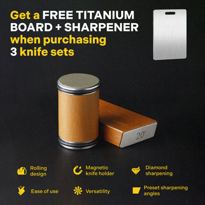 ChopChop USA  Stainless Steel Knife Block Set | New Year Sale