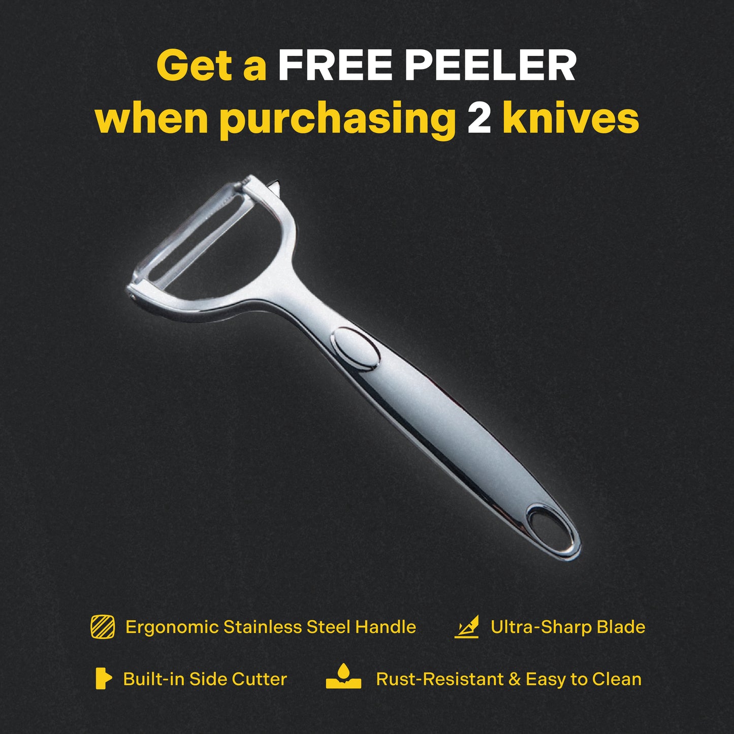 ChopChop USA Stainless Steel Kitchen Knife | New Year Sale