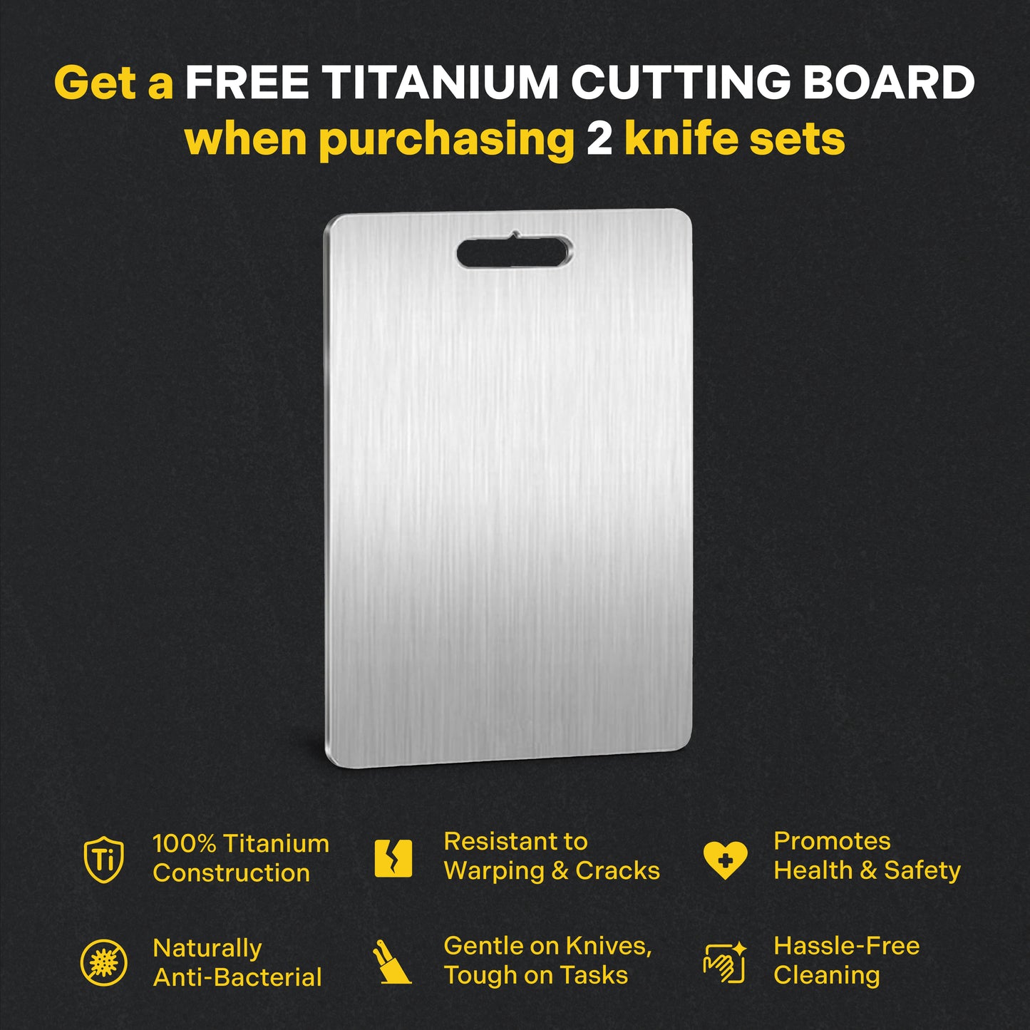 ChopChop USA  Stainless Steel Knife Block Set | New Year Sale