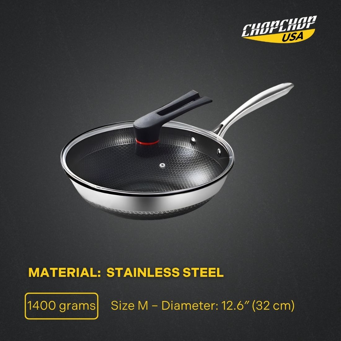 ChopChop USA Hybrid Nonstick Frying Pan | Flash Sale Ends Midnight