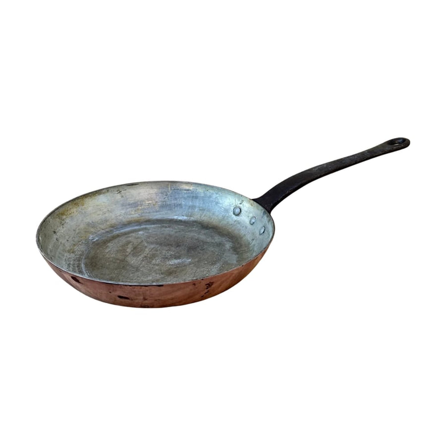 Old aluminum frying pan