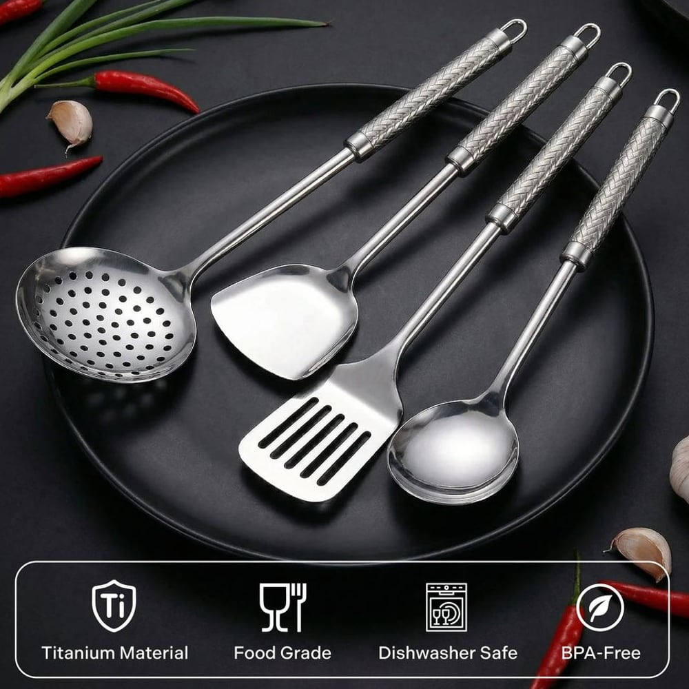 ChopChop USA 4-piece pure titanium utensil set