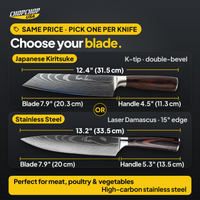 Choose your blade – ChopChop Japanese kiritsuke knife options
