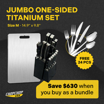 ChopChop USA Jumbo One-Sided Titanium Set