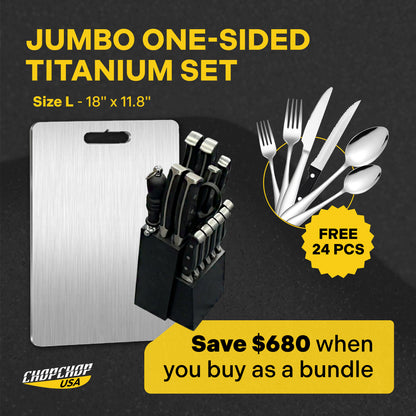 ChopChop USA Jumbo One-Sided Titanium Set