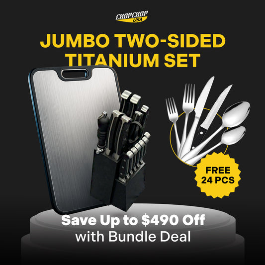 ChopChop USA Jumbo Two-Sided Titanium Set