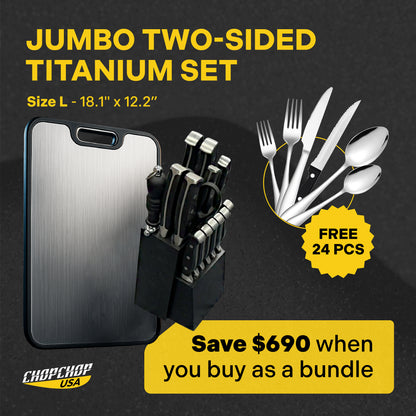 ChopChop USA Jumbo Two-Sided Titanium Set