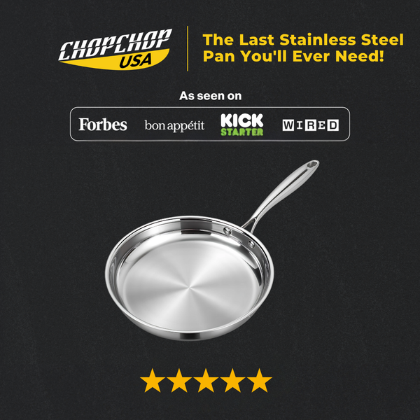ChopChop USA Premium Stainless Steel Frying Pan | New Year Sale