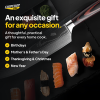An exquisite gift for any occasion – the ChopChop stainless steel kitchen knife as a gift