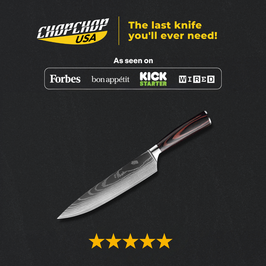 ChopChop USA Japanese Kiritsuke Knife