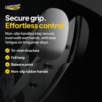 Secure grip. Effortless control – ChopChop stainless steel knife block set