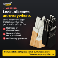 Look-alike sets are everywhere – how to spot a genuine ChopChop stainless steel knife block set