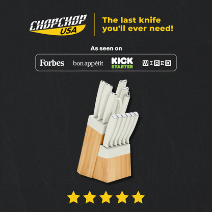 ChopChop USA  Stainless Steel Knife Block Set | Black Friday Sale