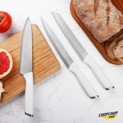 ChopChop USA  Stainless Steel Knife Block Set