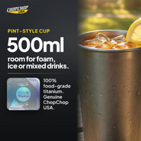 500 ml pint-style cup – ChopChop titanium beer cup