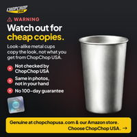 Watch out for cheap copies – how to spot a genuine ChopChop titanium beer cup