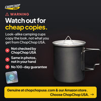 Watch out for cheap copies – how to spot a genuine ChopChop titanium camping cup