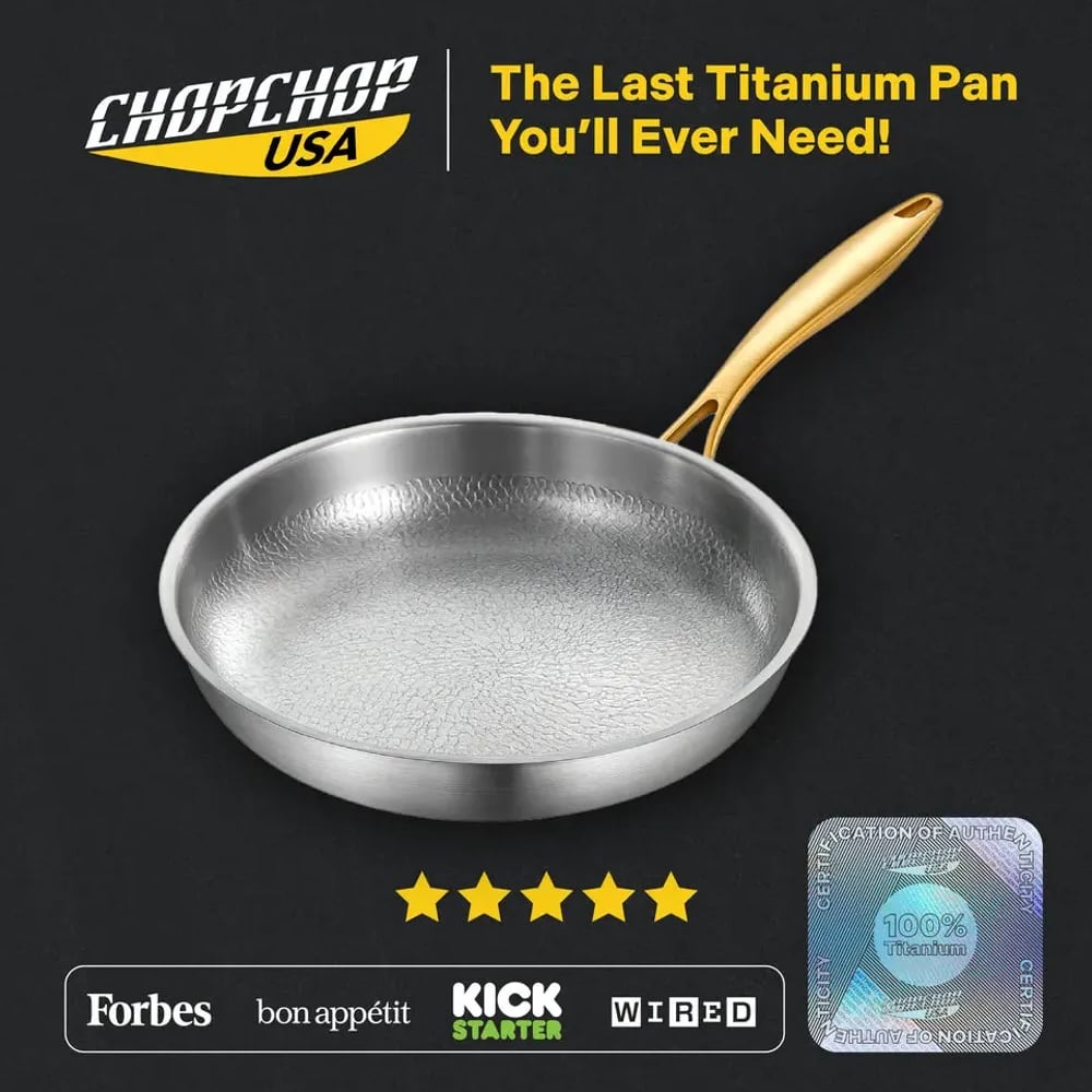 ChopChop USA pure titanium Pan Pro frying pan