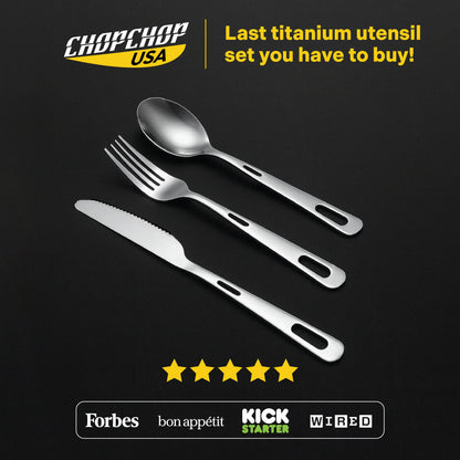 ChopChop USA Titanium Cutlery Set
