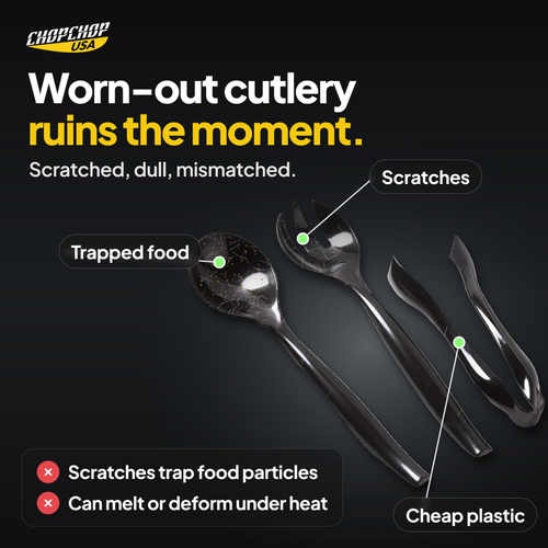 Worn-out cutlery ruins the moment: the everyday problem the ChopChop titanium cutlery set solves