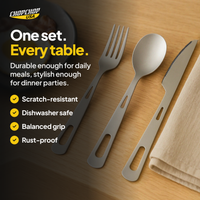 One set. Every table – ChopChop titanium cutlery set