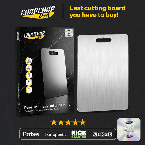 ChopChop™ USA 100% Pure Titanium Cutting Board | Flash Sale Ends Midnight