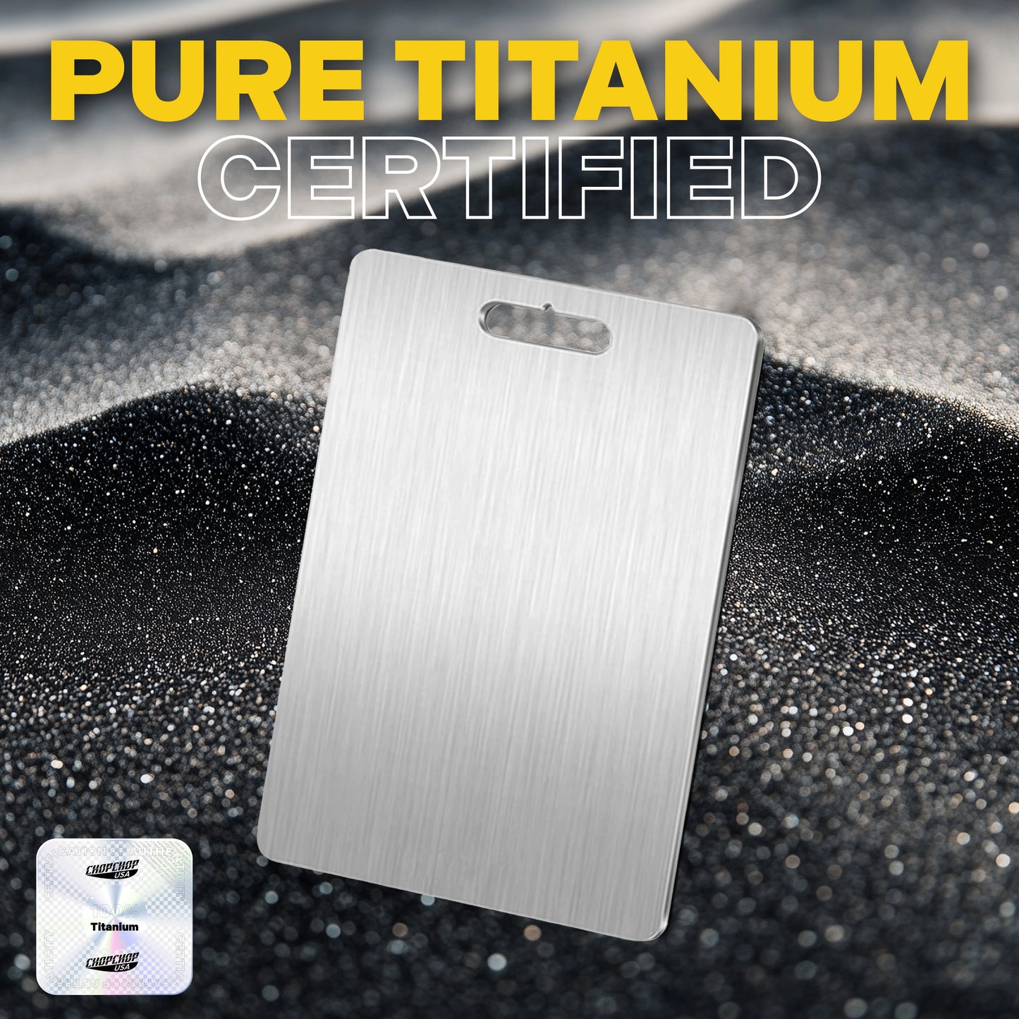 ChopChop™ USA 100% Pure Titanium Cutting Board | Black Friday Sale
