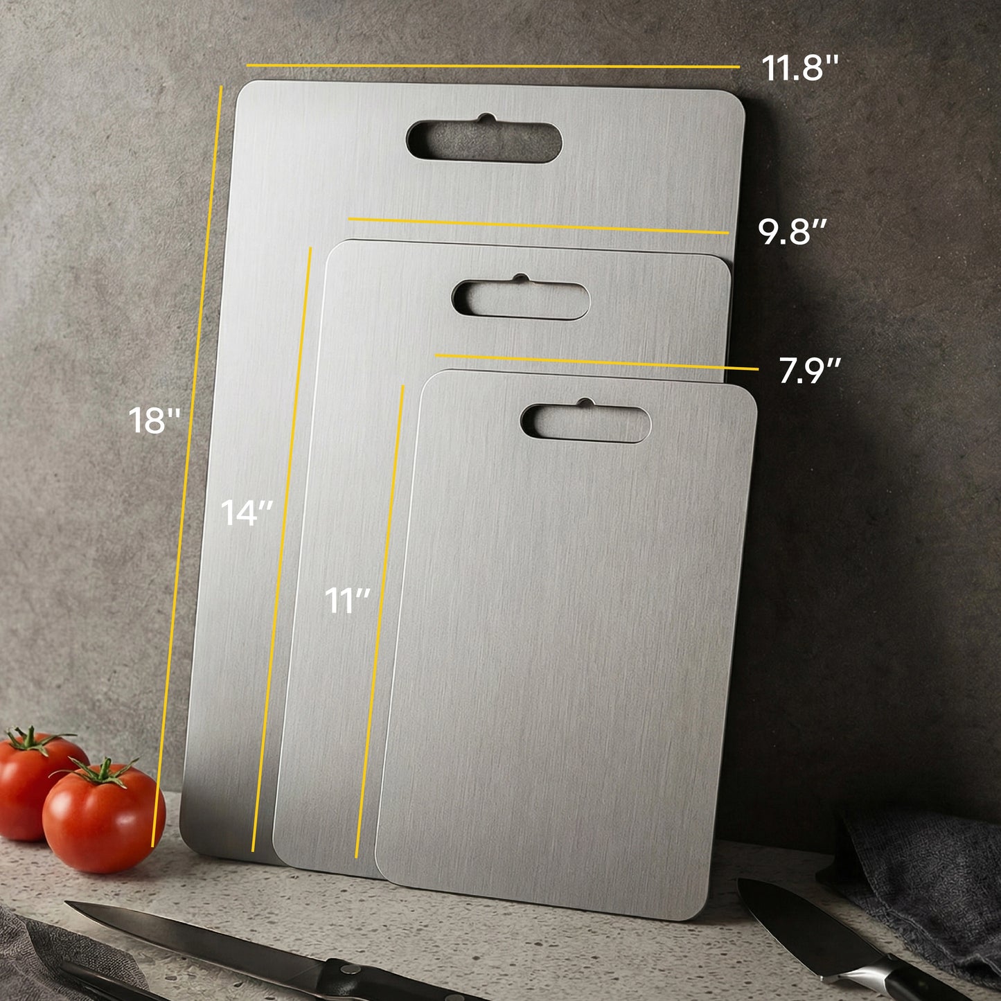 ChopChop™ USA 100% Pure Titanium Cutting Board | Black Friday Sale