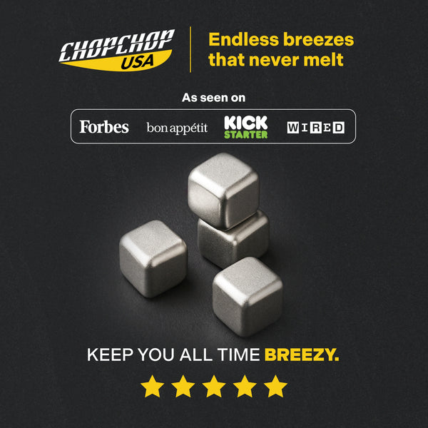 ChopChop USA 100% Pure Titanium Ice Cubes | New Year Sale