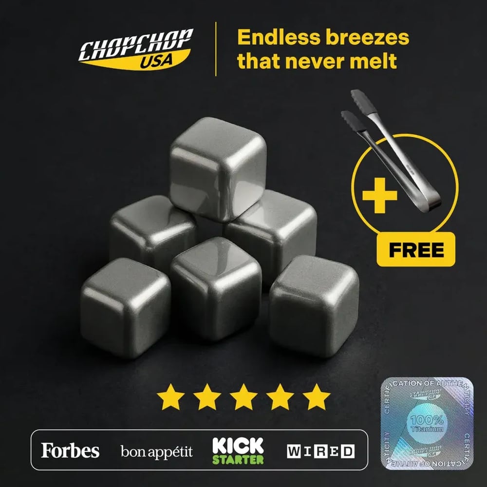 ChopChop USA titanium ice cubes set