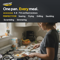 One pan. Every meal – ChopChop titanium frying pan
