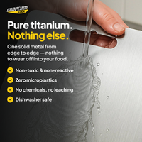 Pure titanium. Nothing else – ChopChop titanium cutting board