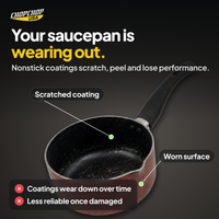 Your saucepan is wearing out: the everyday problem the ChopChop titanium saucepan solves