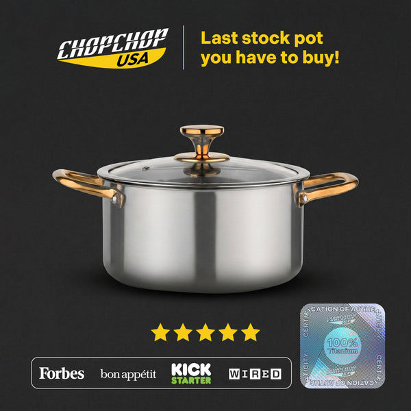 ChopChop USA Pure Titanium Stock Pot Pro