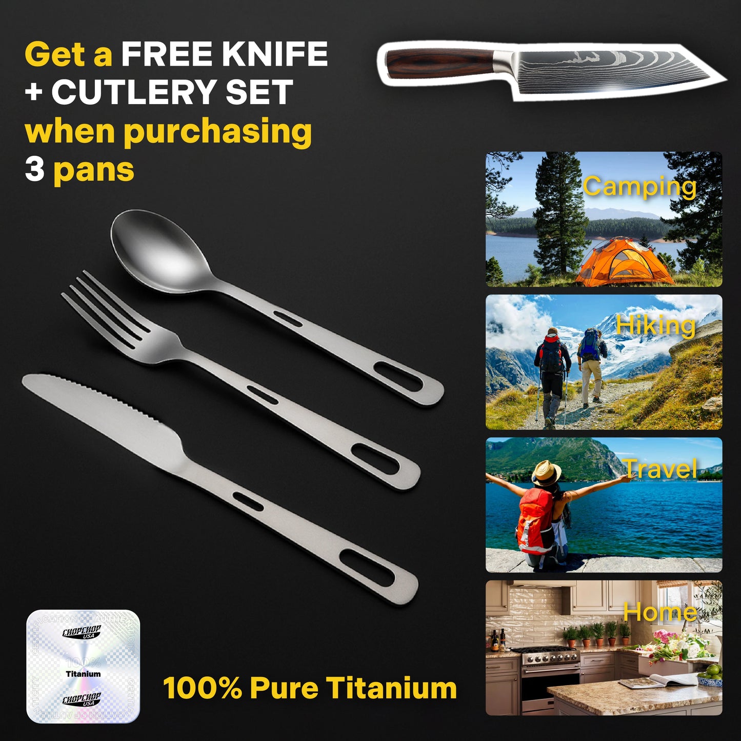 ChopChop USA Premium Stainless Steel Frying Pan | Black Friday Sale