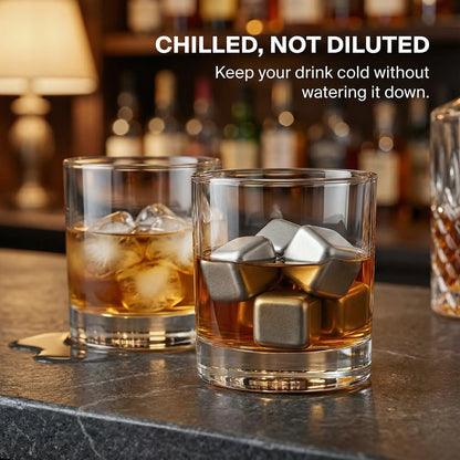 ChopChop USA 100% Pure Titanium Ice Cubes | New Year Sale